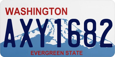WA license plate AXY1682