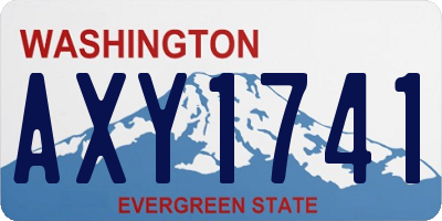 WA license plate AXY1741