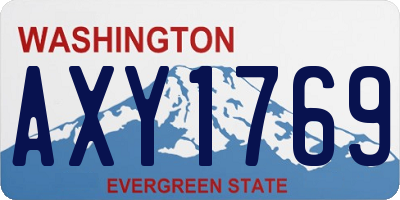 WA license plate AXY1769