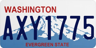 WA license plate AXY1775