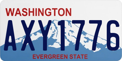 WA license plate AXY1776