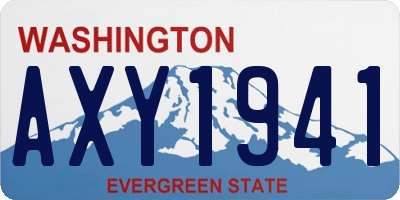 WA license plate AXY1941
