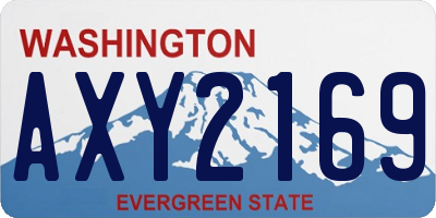 WA license plate AXY2169
