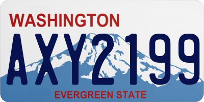 WA license plate AXY2199