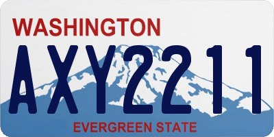 WA license plate AXY2211