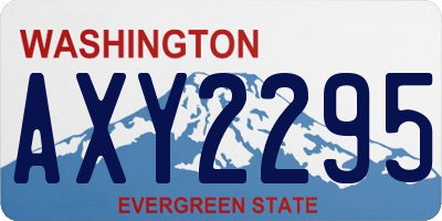 WA license plate AXY2295