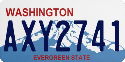 WA license plate AXY2741
