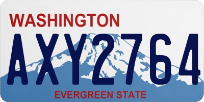 WA license plate AXY2764