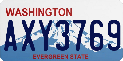 WA license plate AXY3769