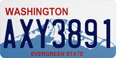 WA license plate AXY3891