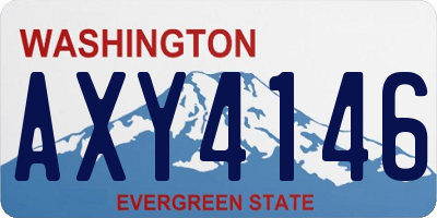 WA license plate AXY4146