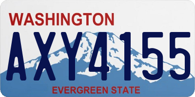 WA license plate AXY4155