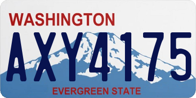WA license plate AXY4175
