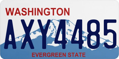 WA license plate AXY4485