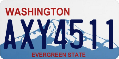 WA license plate AXY4511