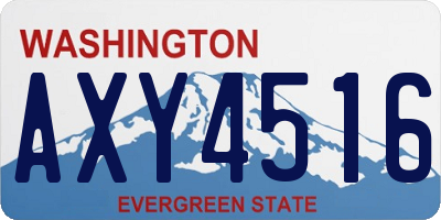 WA license plate AXY4516
