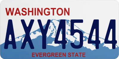 WA license plate AXY4544