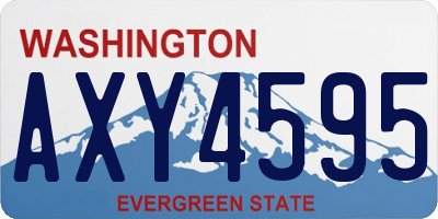 WA license plate AXY4595