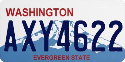 WA license plate AXY4622
