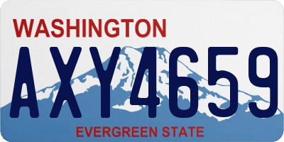 WA license plate AXY4659