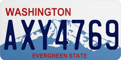 WA license plate AXY4769