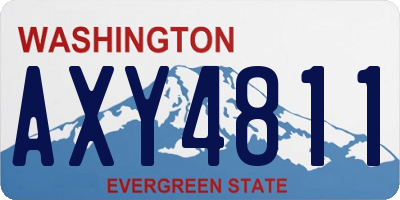 WA license plate AXY4811
