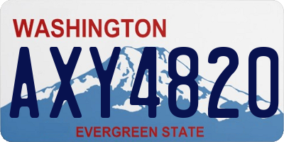 WA license plate AXY4820