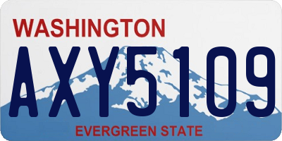 WA license plate AXY5109
