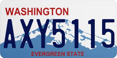 WA license plate AXY5115
