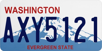 WA license plate AXY5121