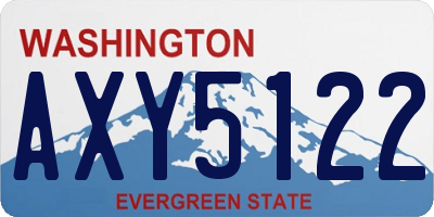 WA license plate AXY5122