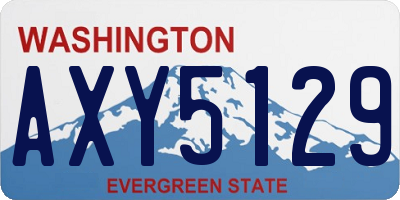 WA license plate AXY5129