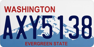 WA license plate AXY5138