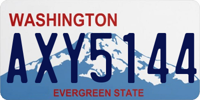 WA license plate AXY5144