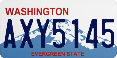 WA license plate AXY5145