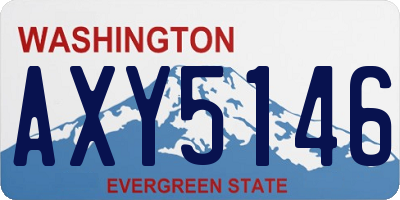WA license plate AXY5146