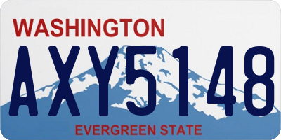 WA license plate AXY5148
