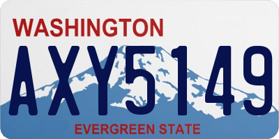 WA license plate AXY5149