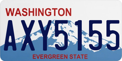 WA license plate AXY5155