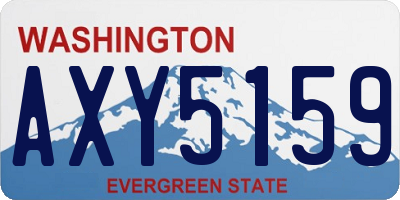WA license plate AXY5159
