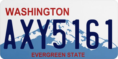 WA license plate AXY5161