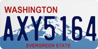 WA license plate AXY5164