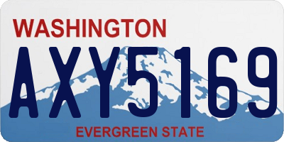 WA license plate AXY5169