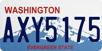WA license plate AXY5175