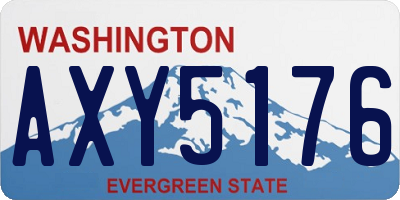WA license plate AXY5176