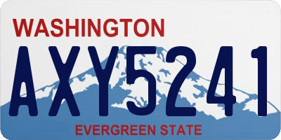 WA license plate AXY5241