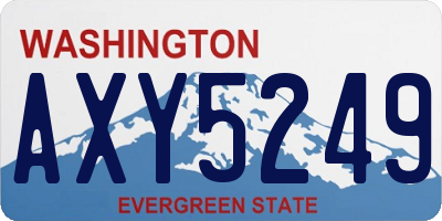 WA license plate AXY5249