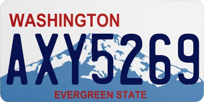 WA license plate AXY5269