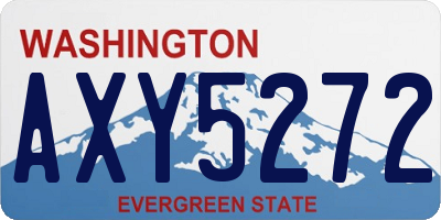WA license plate AXY5272