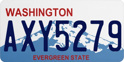 WA license plate AXY5279